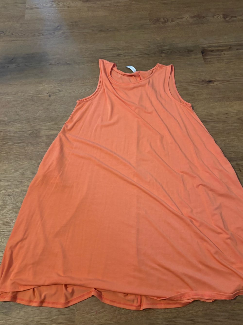 Sleeveless Coral Tank Dress